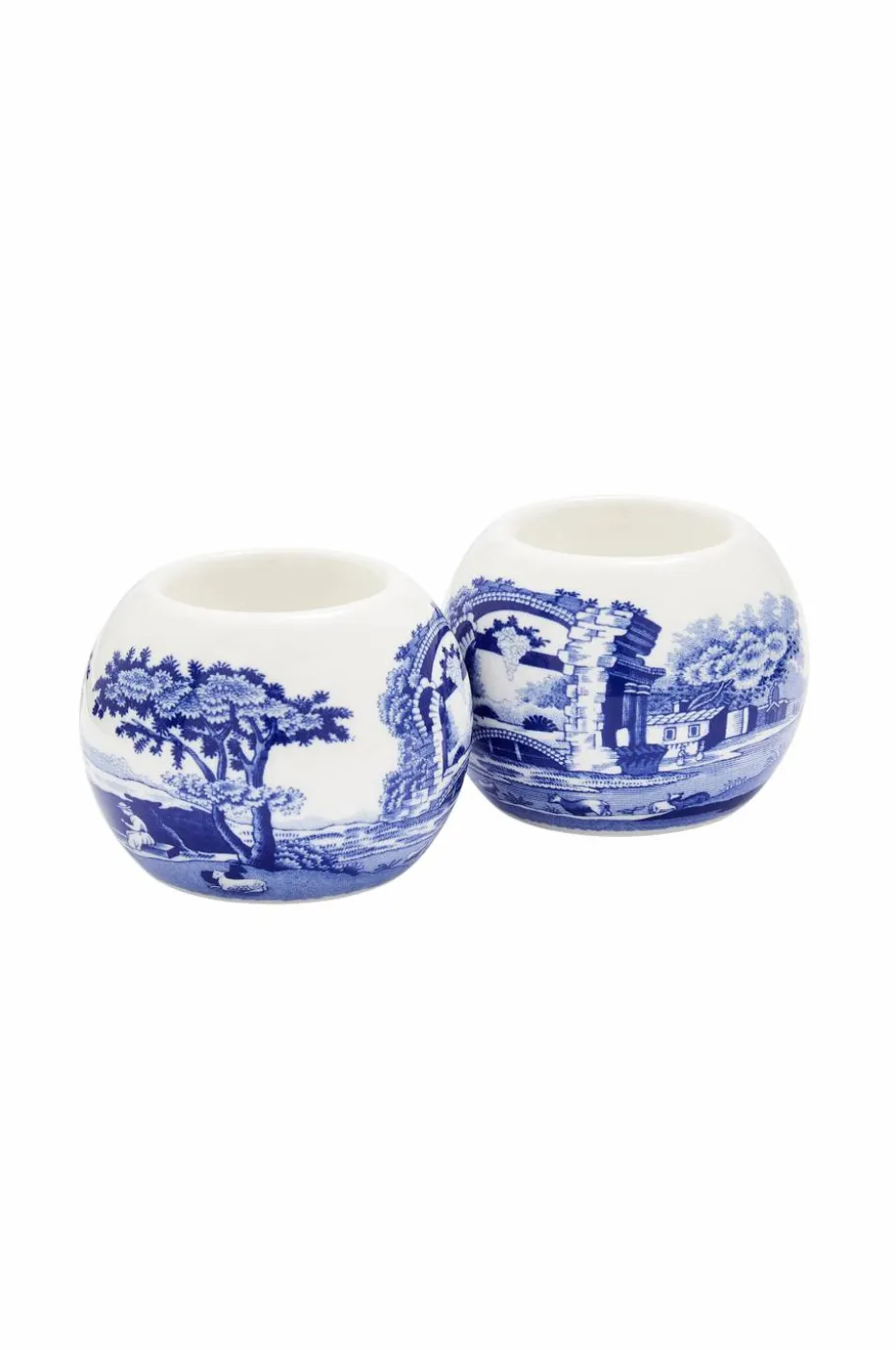 Spode Telysholdere Blue Italian 6 cm x 7,5 cm, 2-pakning