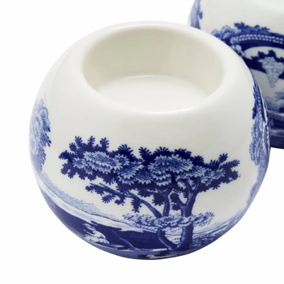 Spode Telysholdere Blue Italian 6 cm x 7,5 cm, 2-pakning
