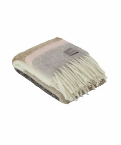 Stackelbergs Pledd Rutete mohairstripe