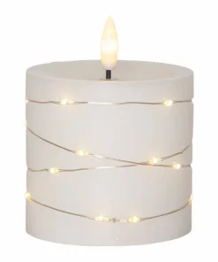Star Trading LED-søyle stearinlys Flamme Dew 10cm