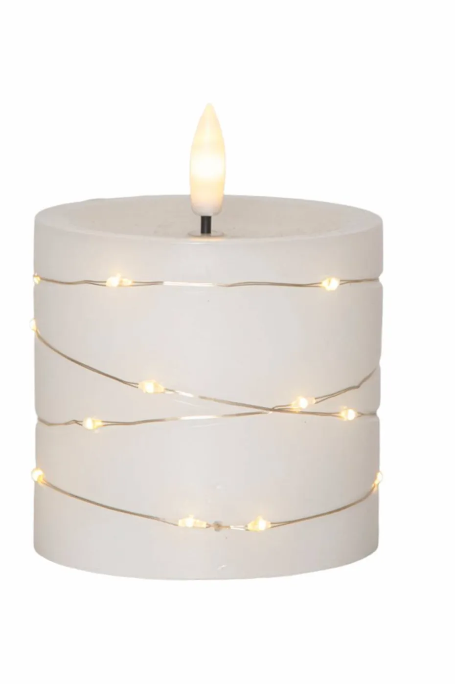 Star Trading LED-søyle stearinlys Flamme Dew 10cm
