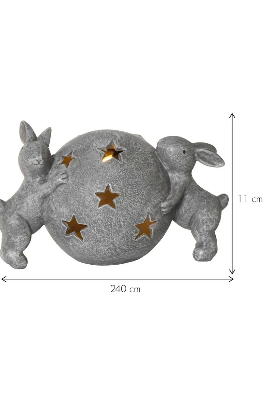 Star Trading LED-søyle stearinlys Flamme Dew 12,5cm
