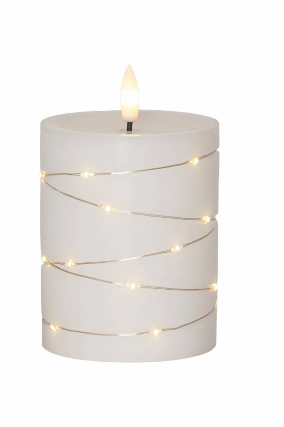 Star Trading LED-søyle stearinlys Flamme Dew 12,5cm