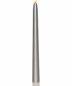 Star Trading LED-Taperlys Flamme Metal 2-p 28,5cm