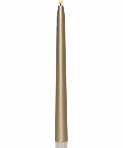 Star Trading LED-Taperlys Flamme Metal 2-p 28,5cm