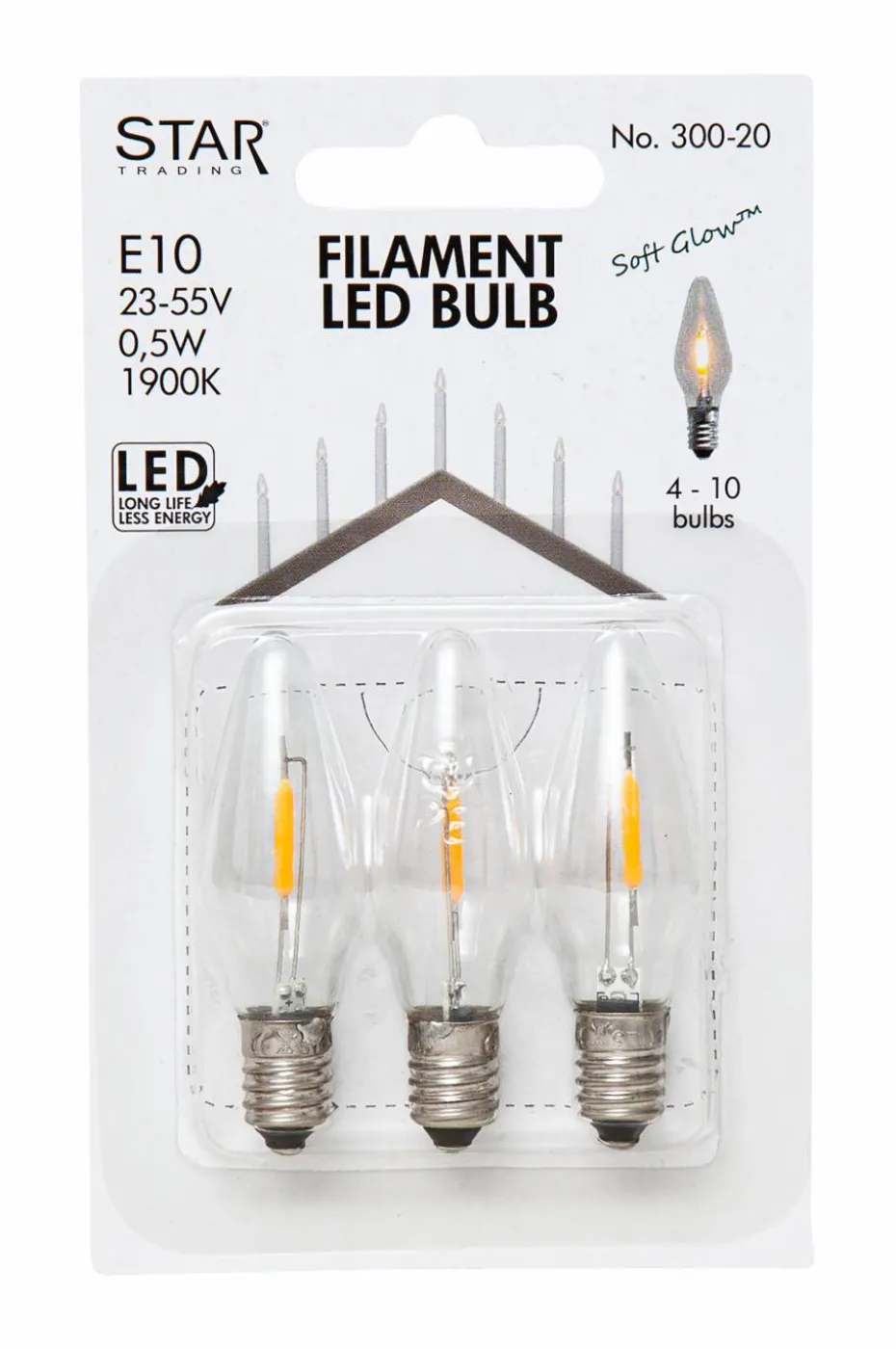 Star Trading Reservepære Sparebulb Universal LED 3-pk
