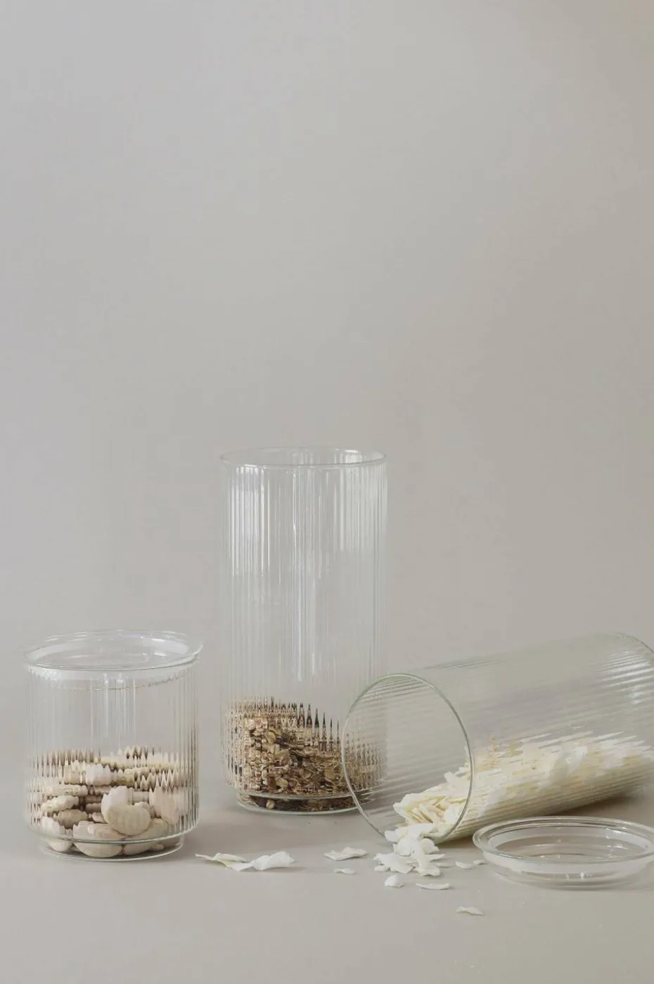 Stelton Pilastro oppbevaringsglass 0,6 l.