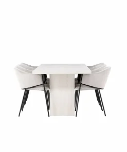 Venture Home Spisegruppe Olga med 6 stk stoler Evelina