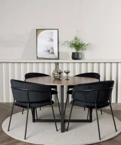 Venture Home Spisegruppe Durango med 4 stk stoler Selma