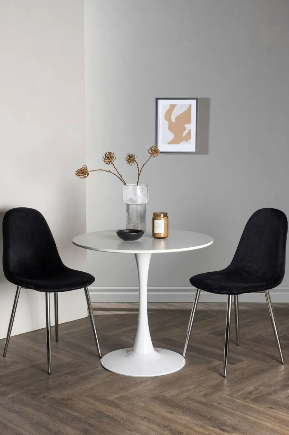 Venture Home Spisegruppe Hamden med 2 stk stoler Polar