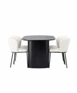 Venture Home Spisegruppe Isolde med 4 stk stoler Edina