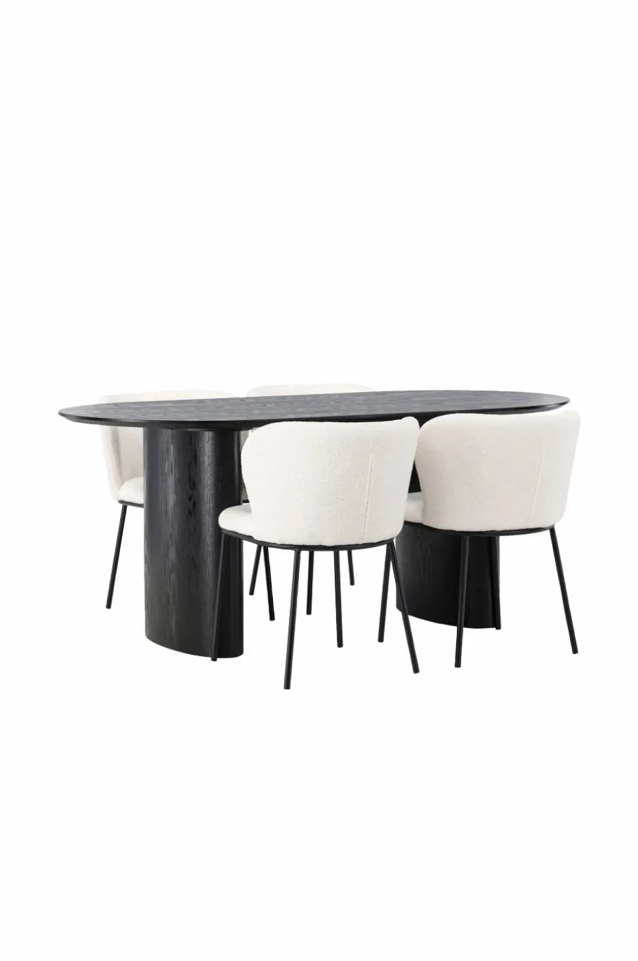 Venture Home Spisegruppe Isolde med 4 stk stoler Edina