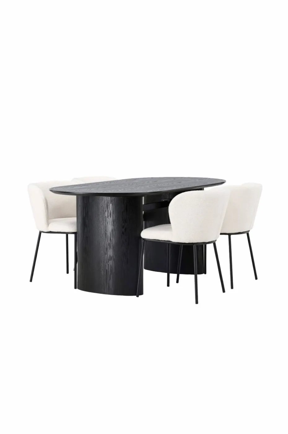 Venture Home Spisegruppe Isolde med 4 stk stoler Edina