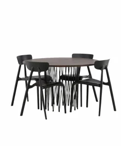 Venture Home Spisegruppe Stone med 4 stk stoler Ursholmen