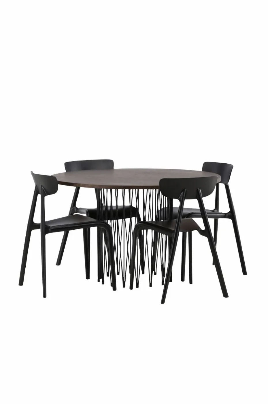 Venture Home Spisegruppe Stone med 4 stk stoler Ursholmen