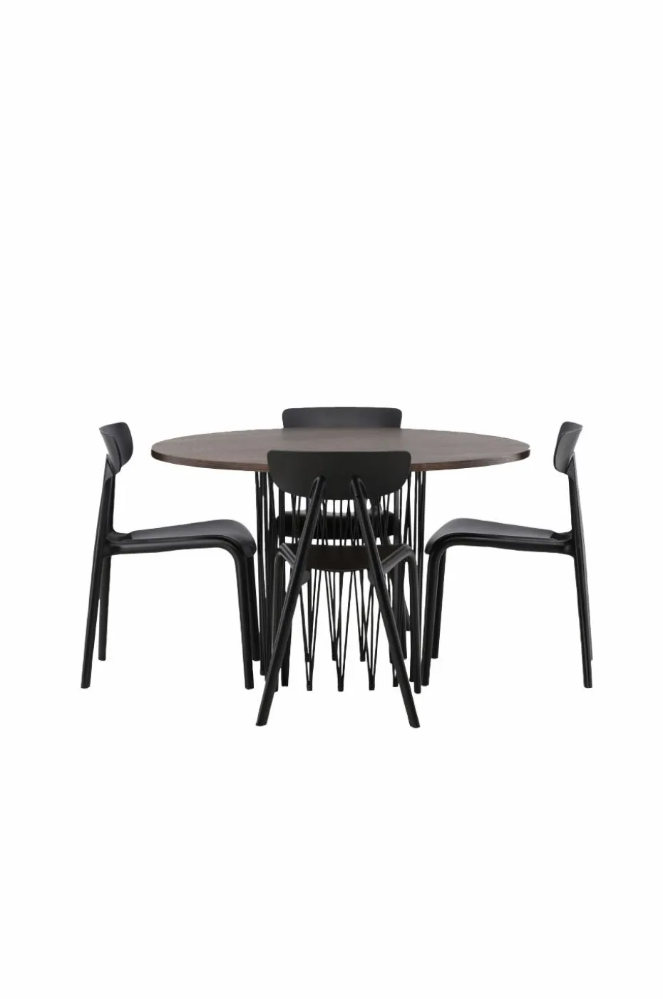 Venture Home Spisegruppe Stone med 4 stk stoler Ursholmen