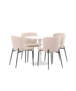 Venture Home Spisegruppe Hamden med 4 stk stoler Modesto