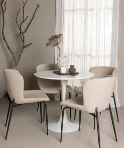 Venture Home Spisegruppe Hamden med 4 stk stoler Modesto