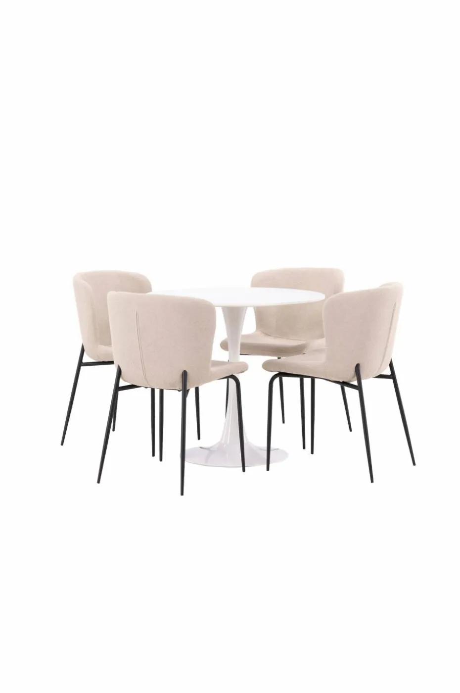 Venture Home Spisegruppe Hamden med 4 stk stoler Modesto