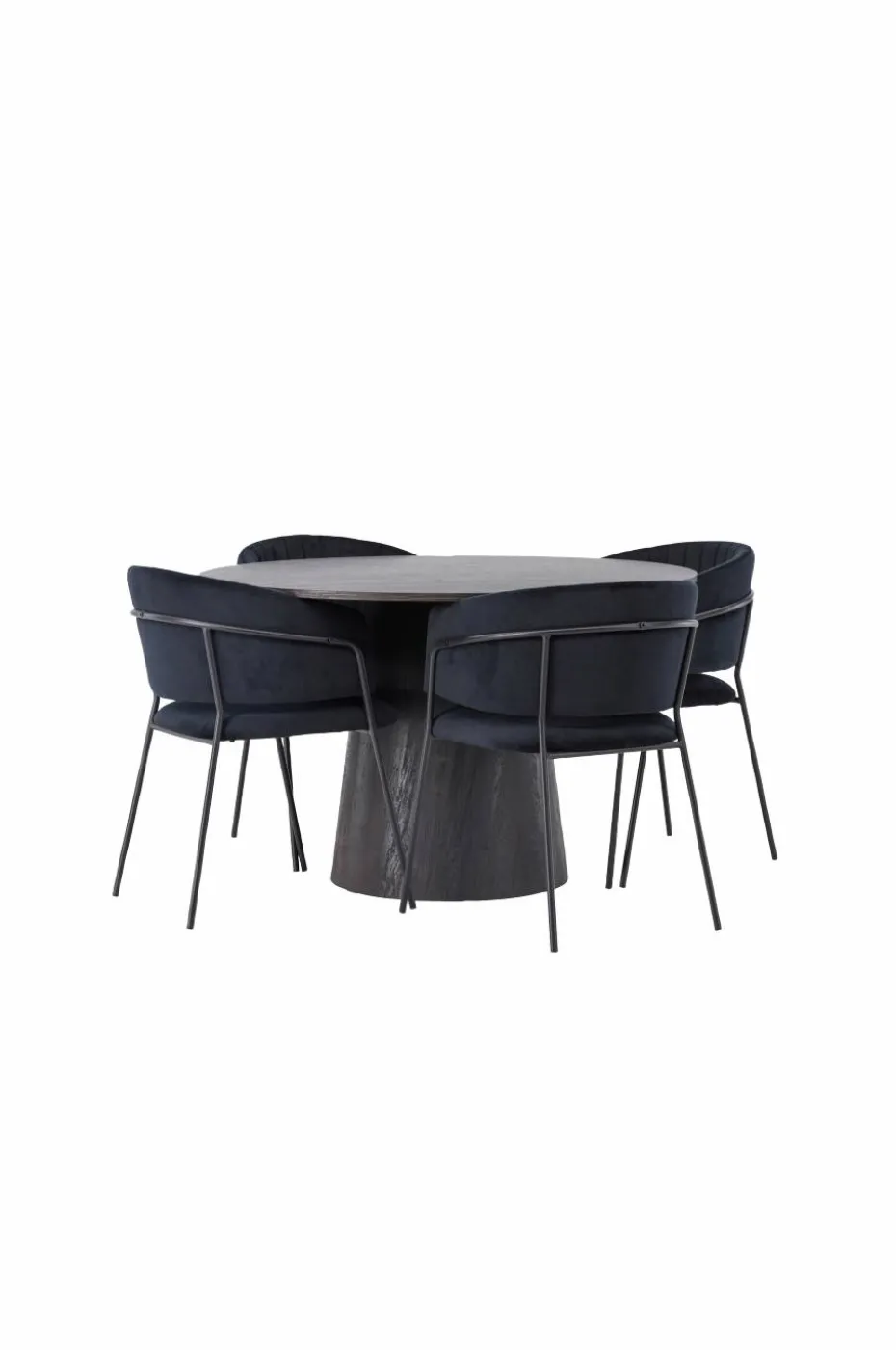 Venture Home Spisegruppe Lanzo med 4 stk stoler Selma