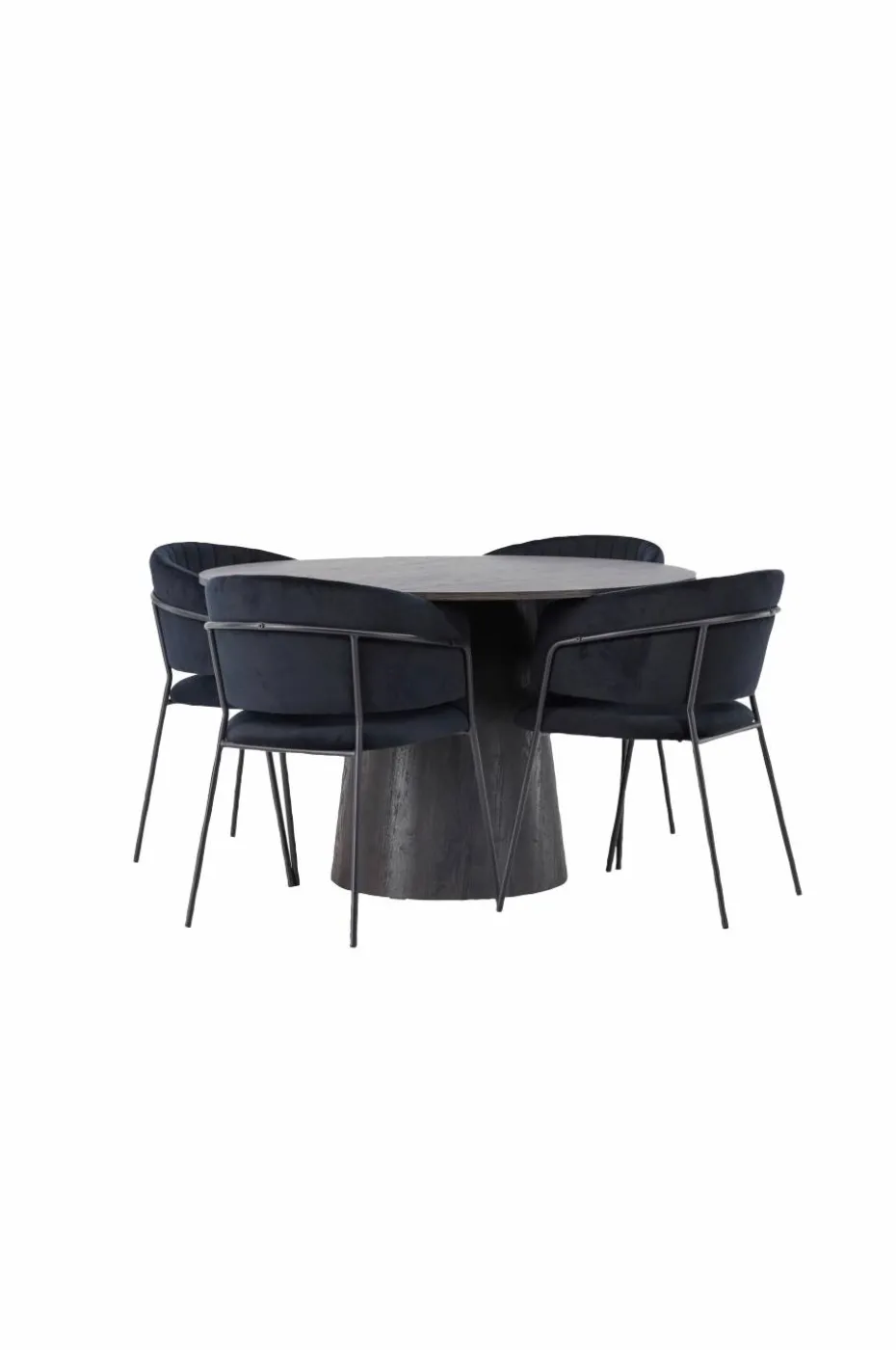 Venture Home Spisegruppe Lanzo med 4 stk stoler Selma