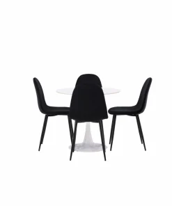 Venture Home Spisegruppe Hamden med 4 stk stoler Polar