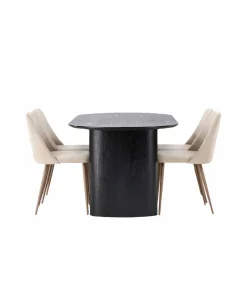 Venture Home Spisegruppe Isolde med 4 stk stoler Night