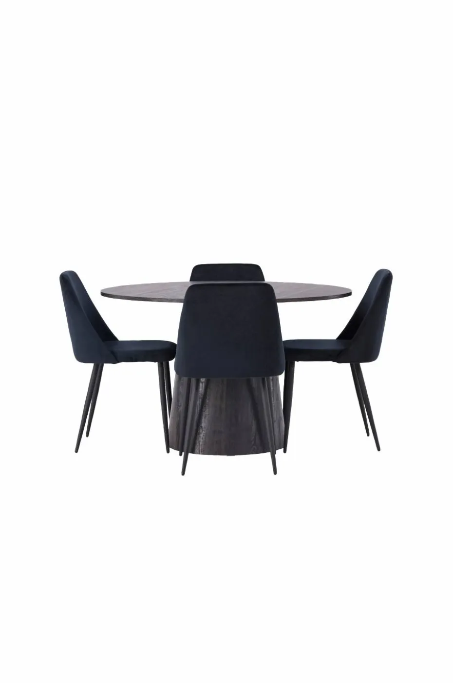 Venture Home Spisegruppe Lanzo med 4 stk stoler Night