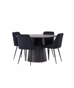 Venture Home Spisegruppe Lanzo med 4 stk stoler Night