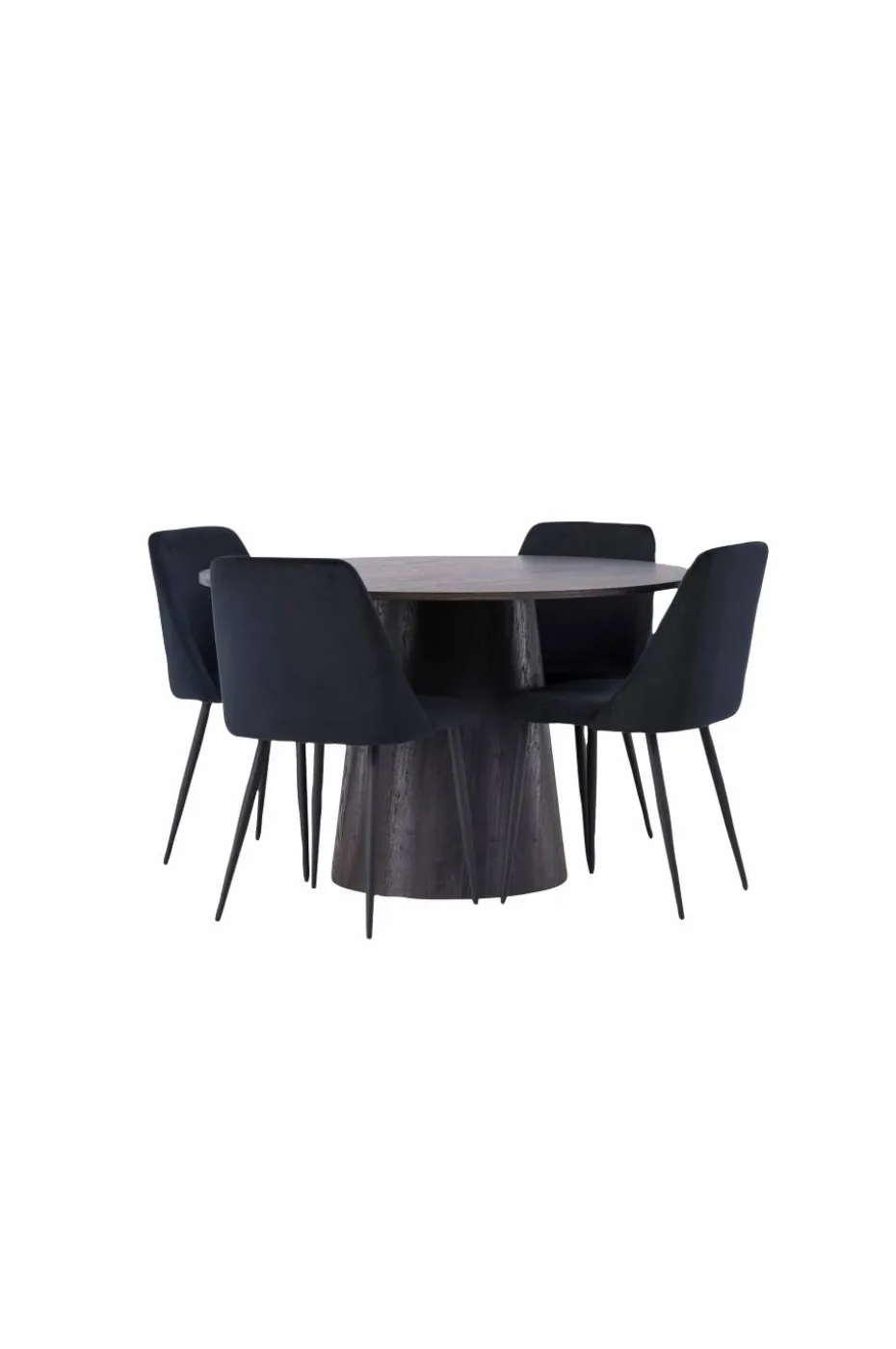 Venture Home Spisegruppe Lanzo med 4 stk stoler Night