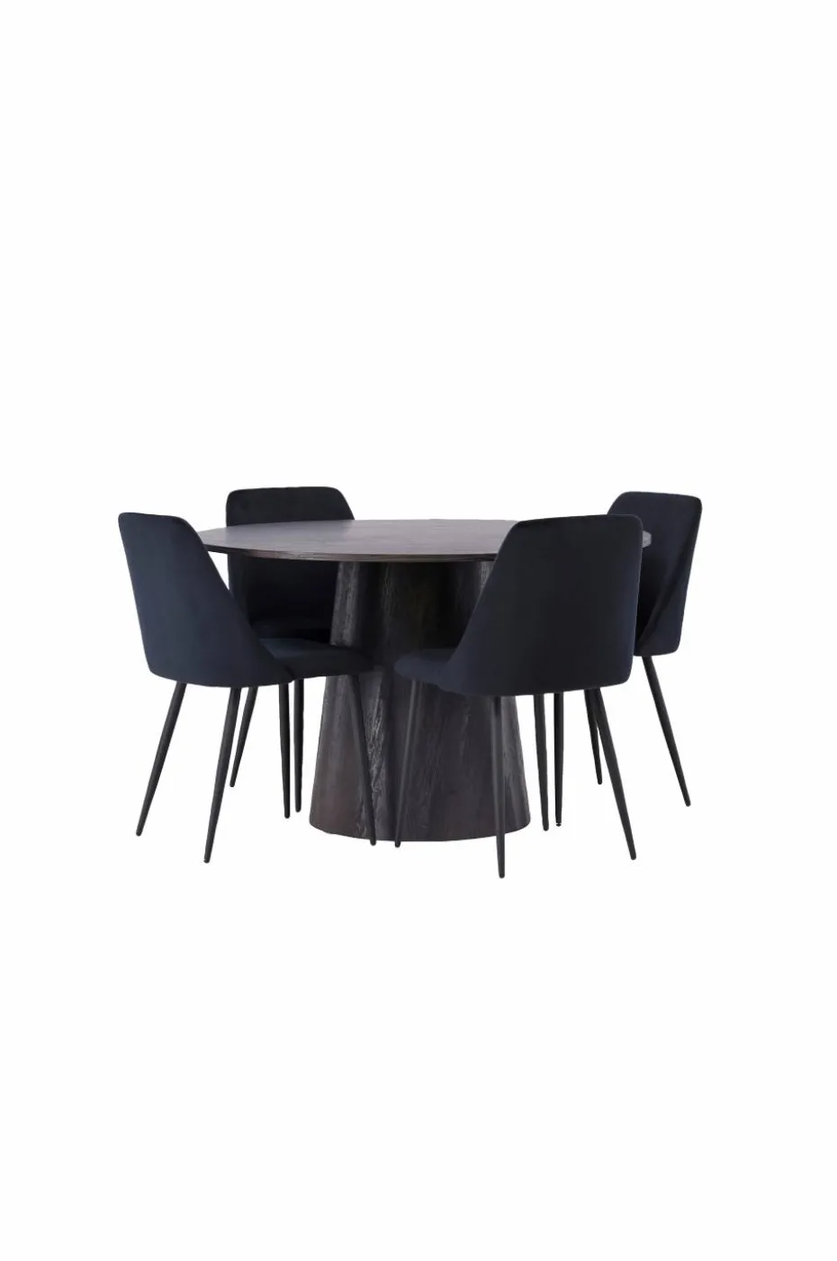 Venture Home Spisegruppe Lanzo med 4 stk stoler Night
