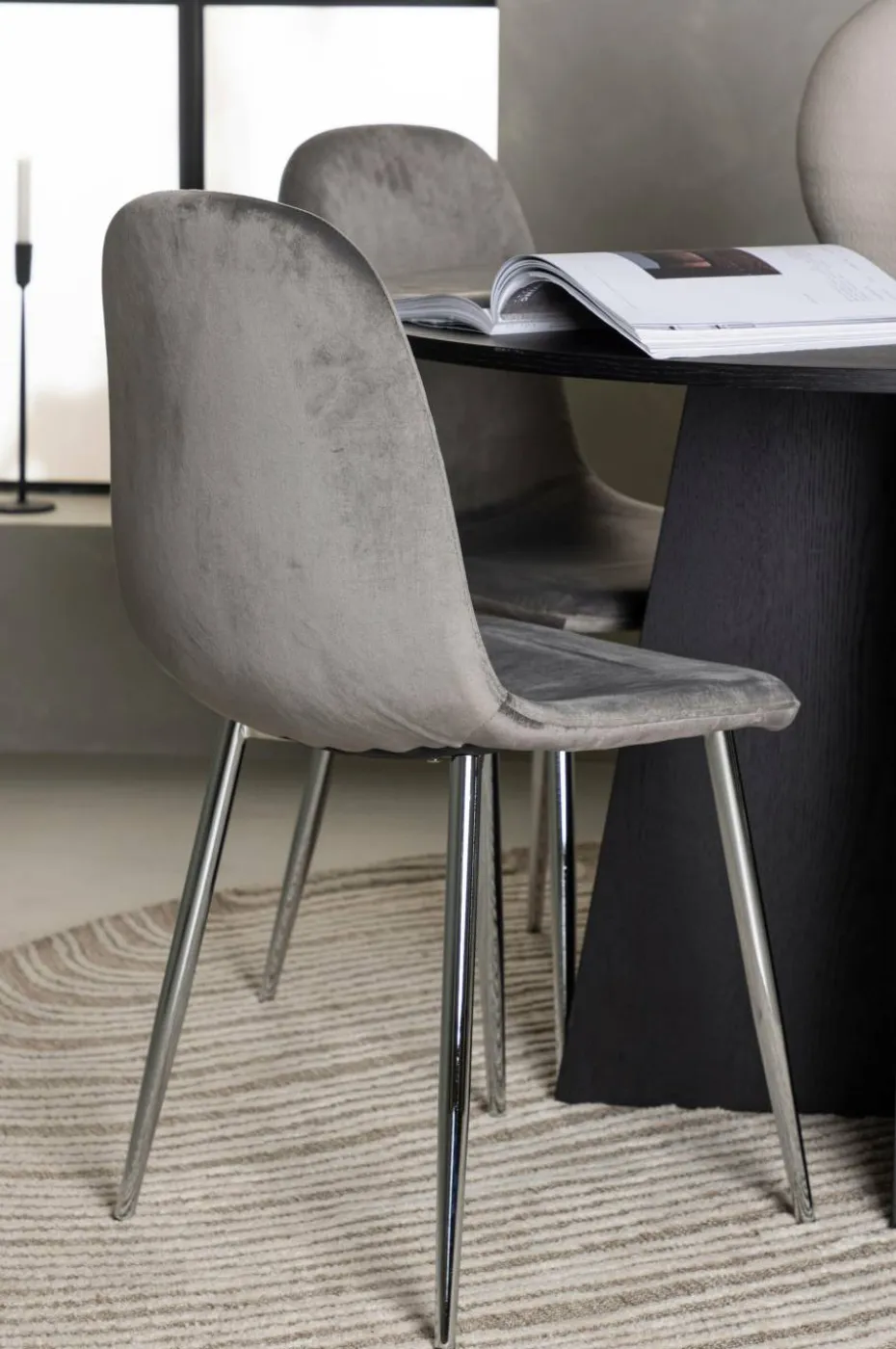 Venture Home Spisegruppe Bootcut med 4 stk stoler Eva