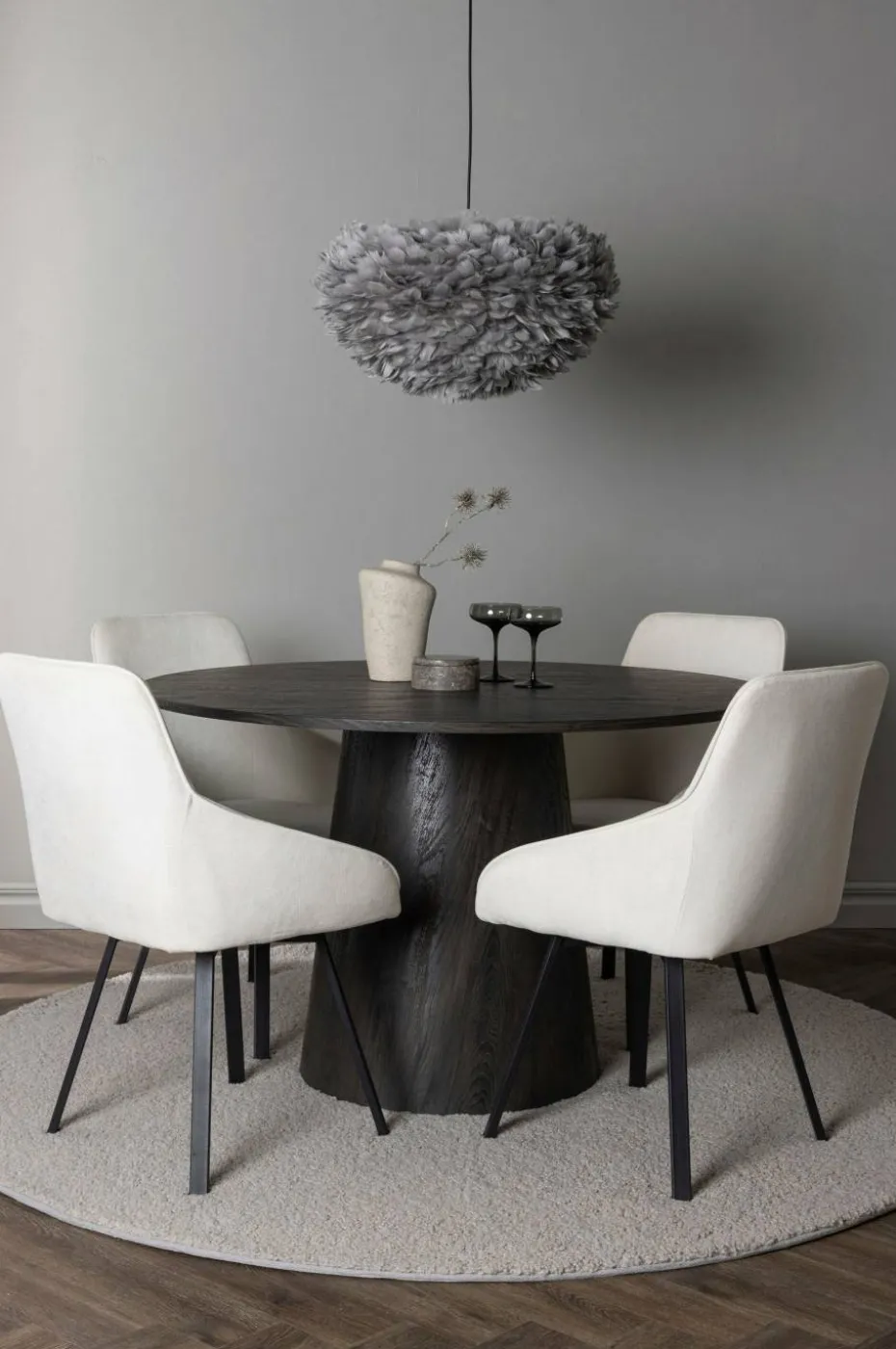 Venture Home Spisegruppe Lanzo med 4 stk stoler Rosie