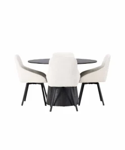 Venture Home Spisegruppe Lanzo med 4 stk stoler Rosie