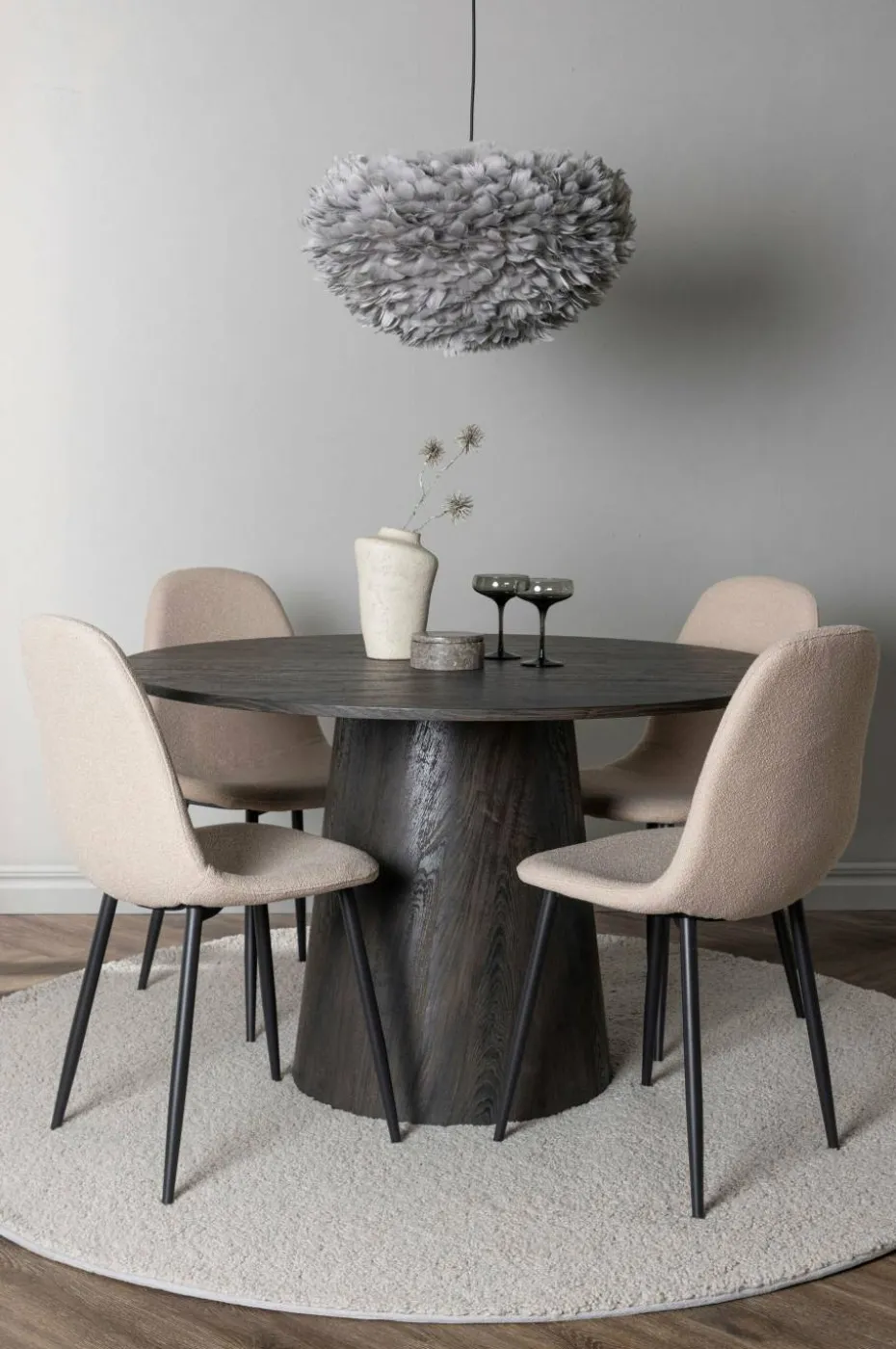 Venture Home Spisegruppe Lanzo med 4 stk stoler Polar