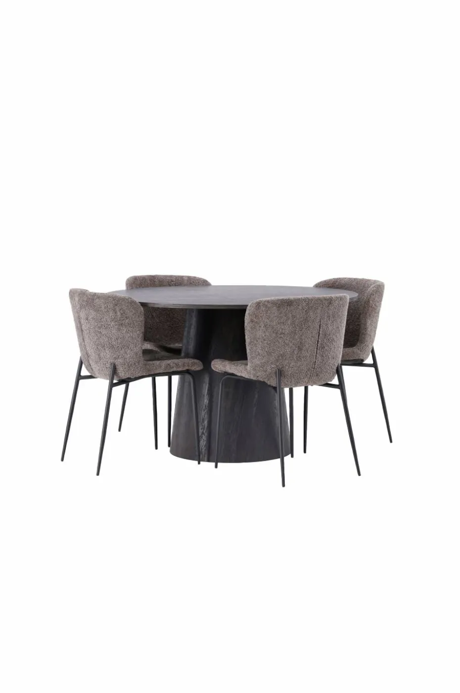 Venture Home Spisegruppe Lanzo med 4 stk stoler Modesto