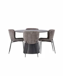 Venture Home Spisegruppe Lanzo med 4 stk stoler Modesto