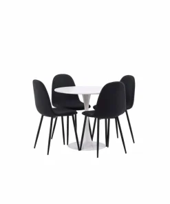 Venture Home Spisegruppe Hamden med 4 stk stoler Polar