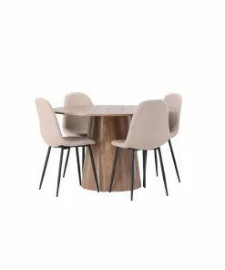 Venture Home Spisegruppe Lanzo med 4 stk stoler Polar