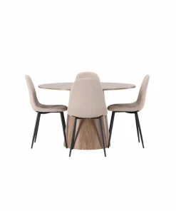 Venture Home Spisegruppe Lanzo med 4 stk stoler Polar