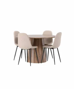 Venture Home Spisegruppe Lanzo med 4 stk stoler Polar