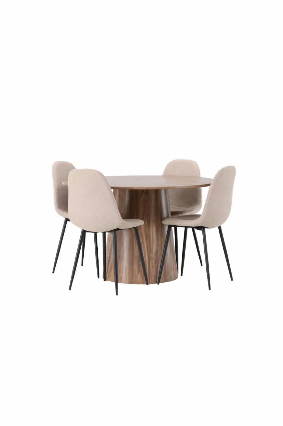 Venture Home Spisegruppe Lanzo med 4 stk stoler Polar