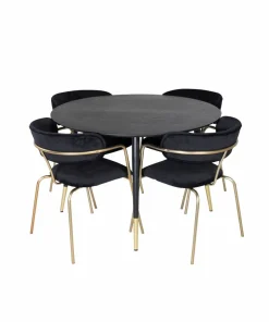 Venture Home Spisegruppe Dipp med 4 stk stoler Arrow