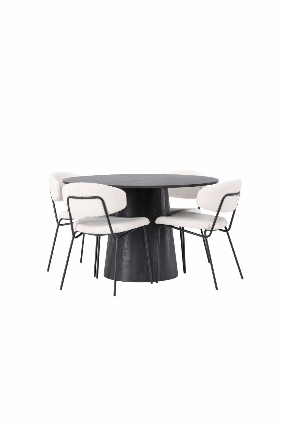 Venture Home Spisegruppe Lanzo med 4 stk stoler Chico
