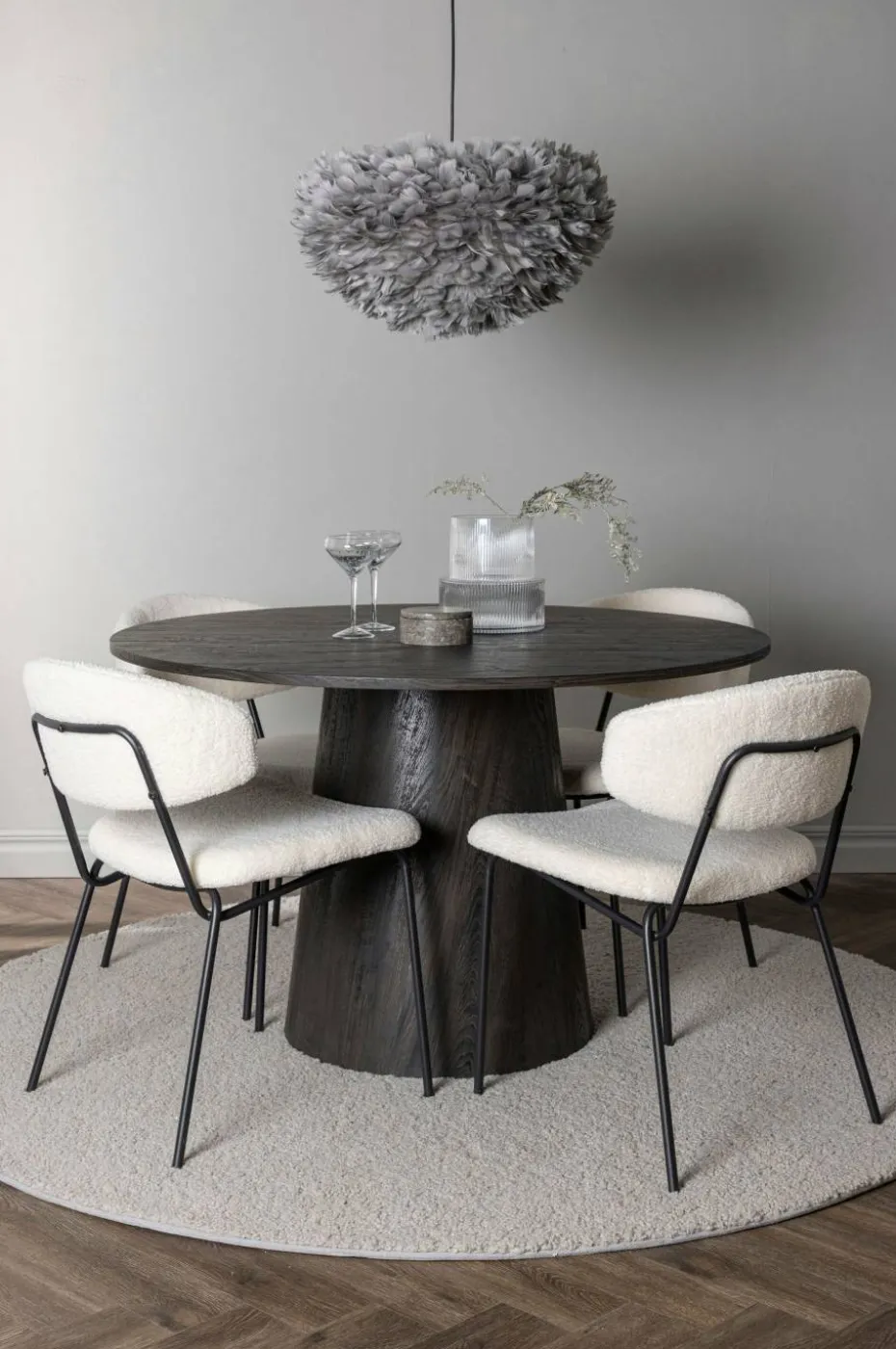 Venture Home Spisegruppe Lanzo med 4 stk stoler Chico