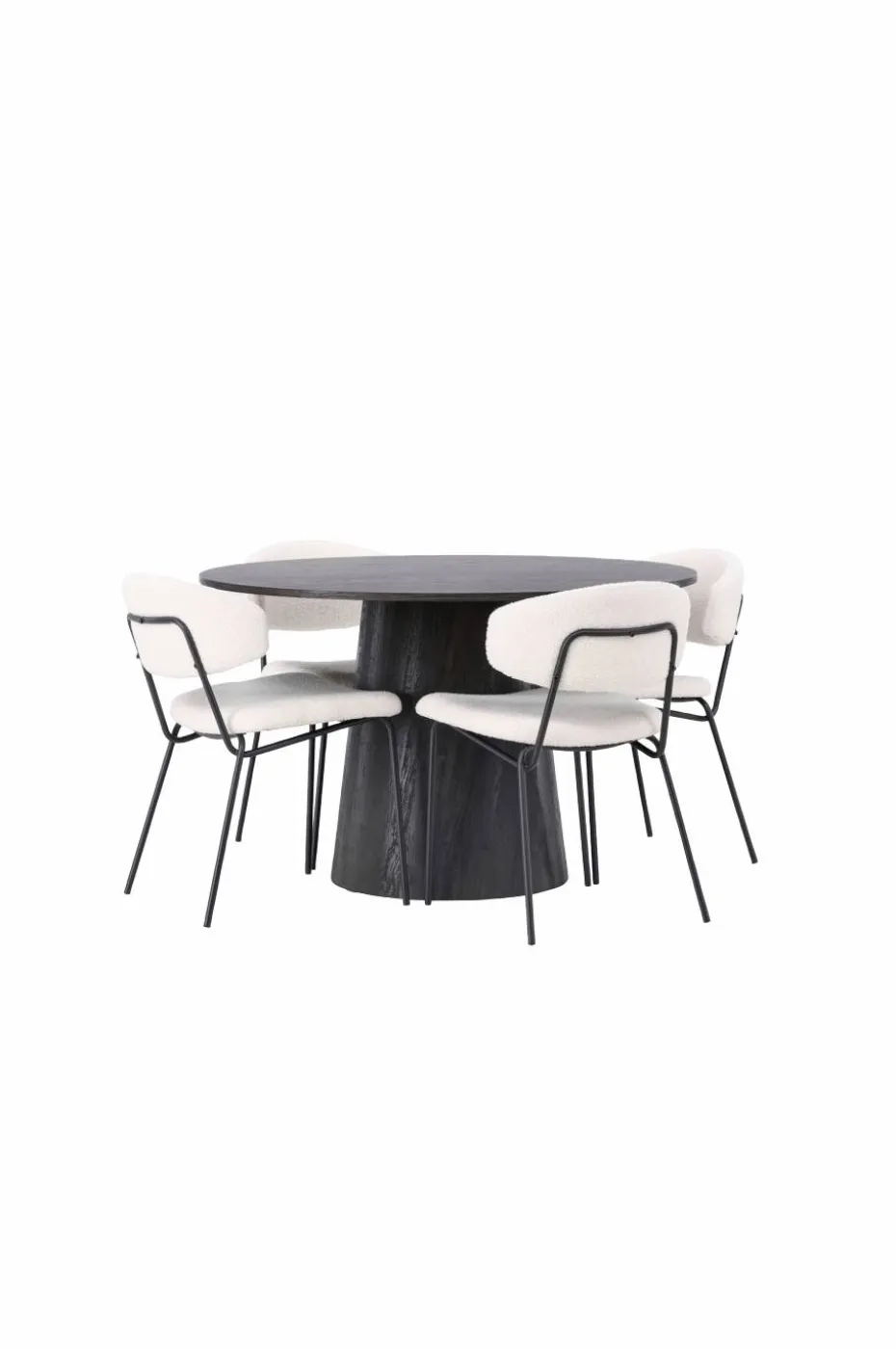 Venture Home Spisegruppe Lanzo med 4 stk stoler Chico