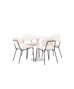 Venture Home Spisegruppe Hamden med 4 stk stoler Chico