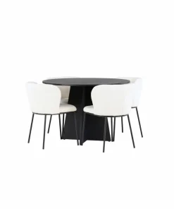 Venture Home Spisegruppe Bootcut med 4 stk stoler Edina