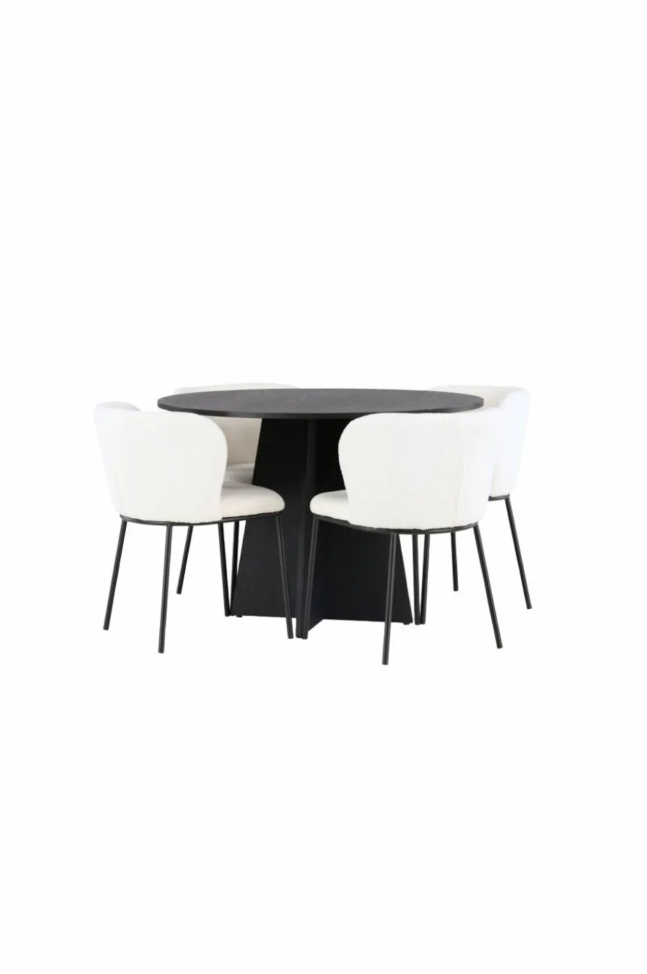 Venture Home Spisegruppe Bootcut med 4 stk stoler Edina