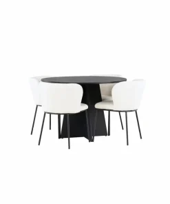 Venture Home Spisegruppe Bootcut med 4 stk stoler Edina